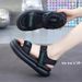 High-End Fashion Casual Bread Sandals For Women 2025 Summer New Thick-Soled Velcro Beach Platform Roman Shoes_vogvips.com