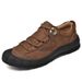 Men's Work Shoes Autumn Genuine Leather Outdoor Casual Shoes Non-Slip Low-Top Lace-Up Toe-Covering Hiking Shoes_vogvips.com
