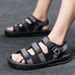 A Pair Of Fashionable Summer Simple Breathable Sandals, Wear-Resistant, Lightweight, Casual, Beach-Ready, Versatile_vogvips.com
