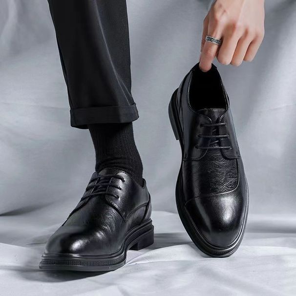 2024 Me's Work Lightweight British Style Versatile Shiy Height Icreasig Busiess Formal Casual Suit Leather Shoes_vogvips.com