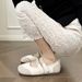 Round Head Single Shoes Women's Flat Bottom With Mary Jane Shoes Soft Sole Retro Cute Ballet Shoes_vogvips.com