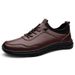 Casual Leather Shoes Men's Sports Shoes Casual Shoes Elastic Band Lazy Men's Shoes_vogvips.com