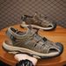 Men's Beach Shoes Summer Outdoor Sports Sandals Hollow Breathable Lightweight Non-Slip Slip-On Sandals_vogvips.com