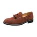 2025 Loafers Men Korean Style Trendy British Tassel Men's Suede Nubuck Moccasins Slip-On Small Leather Shoes_vogvips.com