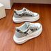 New Thick-Soled Casual Sports Mesh Breathable White Shoes Women 2026 Thin Lace-Up Women's Sneakers_vogvips.com