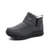 2024 Winter New Women's Snow Boots Cotton Shoes With Fleece Lining Thickened Unisex High Heel Polyurethane_vogvips.com