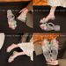 Korean-style Women's Flat 2025 Summer Sandals For Outdoor Wear, Fashionable Perforated Casual Trendy Crystal Shoes,_vogvips.com