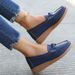 2022 Summer New European And American Style Large Size Wom's Thick-Soled Loafers Round-Toe Casual Shoes For_vogvips.com