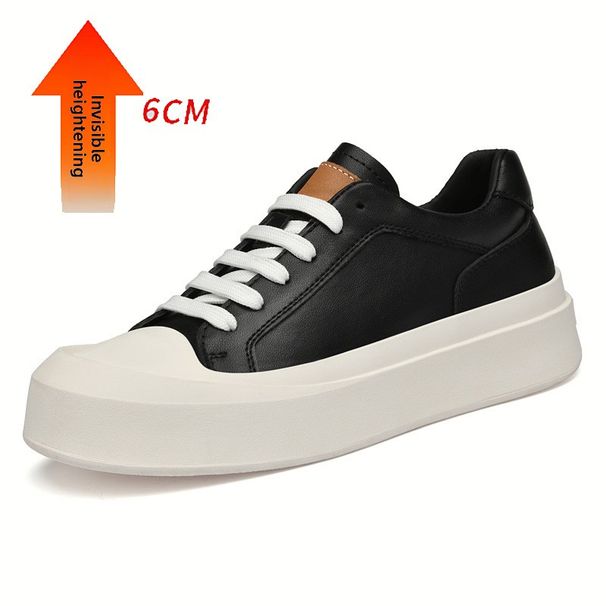 Thick-soled Heightening Board Shoes Men's Sports And Leisure Shoes Work Men's Shoes_vogvips.com
