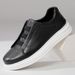 2026 Spring New Genuine Leather Men's Slip-On Casual Sneakers Versatile White Shoes 3381_vogvips.com