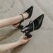 2021 Summer New Fashion Pointed Toe Back Strap Chunky High Heel Fairy Style Rhinestone Mary Jane Women's Sandals_vogvips.com