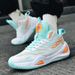 Large size basketball shoes men's shoes non-slip breathable sports shoes youth middle school students actual combat training shoes_vogvips.com