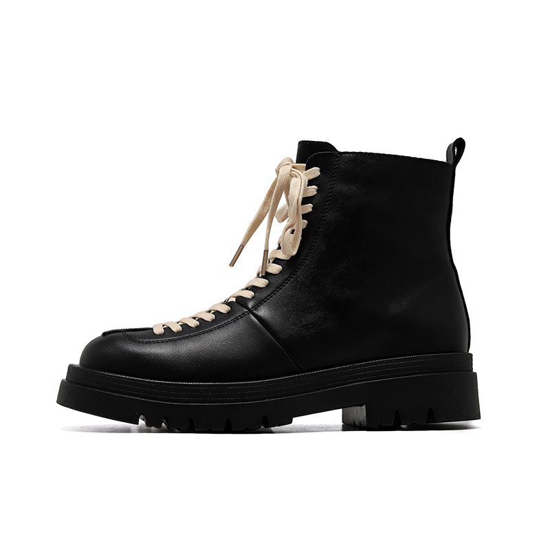 European Warm Series 2025 Autumn New Trend High-top Large Round Toe Workwear Mid-thick Sole Martin Boots 86251-F_vogvips.com