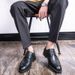 Blok Korean Edition British Trendy Casual Business Dress Men's Pointed Black Shoes PX62-K_vogvips.com