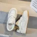 design Premium Shoes 2026 New Women's Genuine Leather Thick Sole Sneakers, Distressed Lace-Up White Board Shoes Free_vogvips.com