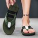 RIHANR Flip Flops For Men In Summer Wear Anti-slip Trendy Sandals Soft Sole Comfortable Beach Shoes Personalized Foot-clip Slipp_vogvips.com