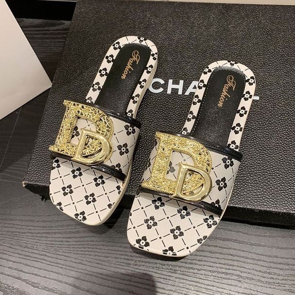 Women's Shoes Summer Trendy Fashion Flat Sandals Casual Multi-color Slippers Non-Slip Shoes_vogvips.com