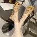 Plus Size Women's Shoes 41-43 Transparent Cross For Women Outdoor Fashion Studded Chunky Low Heel Slip-On Sandals 42_vogvips.com