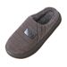 Men's Autumn Winter Cotton Use, Thick Soled, Anti Slip, Warm And Comfortable. New Material EVA With Plush Fur Slippers_vogvips.com