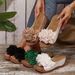 plus Size Women's Floral Platform Sandals Summer 2025 Thick Sole European Style Wedge Slippers for Ladies Size 43_vogvips.com