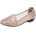 Soft Bottom Bag Head Rhinestone Hollow Mesh Single Shoes Flat Bottom Pointed Head Shallow Mouth Comfortable Sandals Women_vogvips.com