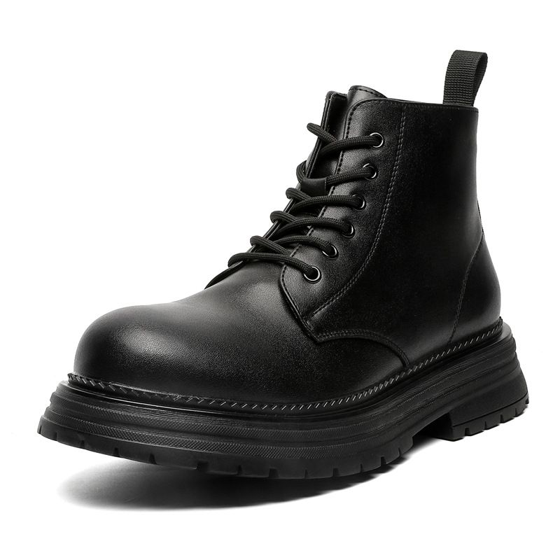 Vintage Martin Boots Men's High-top Locomotive Leather Boots Men's Heavy American Tooling Boots_vogvips.com