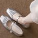 Soft Pearl French Mary Jane Women's 2026 New Model, Shallow-cut Single Shoes, Spring And Autumn Mid-heel Genuine Leather_vogvips.com