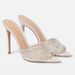 P9trade Stiletto Heel Rhinestone High Heel Slippers Pointed Toe Open Toe Slip-on High Heel Sandals Fashionable European And American Style Versatile_vogvips.com