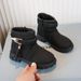 Girls' Korean Fashion Side Zipper Leather 2025 Spring And Autumn New Children's Martin Versatile Big Kids Boots_vogvips.com