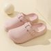 slippers For Women, Indoor Outdoor Home, Couple Doctor Nurse Shoes, EVA Anti Drip And Splash Baotou Shoes_vogvips.com