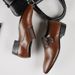 Men's Business Dress Shoes - Genuine PU Leather Formal Oxfords With Rubber Sole, Comfortable & Breathable For Office, Wedding & Casual Wear_vogvips.com