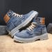 Men's Shoes Large Size 48 Men's Shoes New High Top Sneakers Denim Casual Versatile Workwear Martin Trendy Shoes_vogvips.com