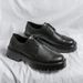 New Brock Big Head Leather Shoes Youth Low Top Outdoor Lace-up Casual Shoes_vogvips.com