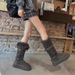 Women's Shoes Popular Version Snow Boots Cow Suede (grinding_vogvips.com