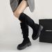 Brown Over-the-Knee Thick-Soled Long For Women 2025 New Spring And Autumn Melard Height Increasing Slimming Riding Boots_vogvips.com