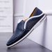 Euro Step Shrimp Skin Genuine Loafers Men, Summer Breathable Hollow Leather Slip-On Moccasins For Men_vogvips.com