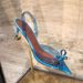 Factory-customized European And American Style New Rhinestone Bow Transparent Sandals, Pointed-toe Jelly Fairy-style High-heeled S_vogvips.com