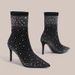Starry Sky Full Of Diamonds High-heeled Short Boots Women's 2025 Autumn And Winter European And American Ponboots French Celebrity Fashion Boots_vogvips.com