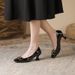 6388-5 Square Toe High Heels New Comfortable Wedding 2025 Autumn French Style Shallow Mouth Stiletto Single Shoes For_vogvips.com