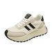 Breathable Casual Sports For Spring, New Student Women's White Versatile Trendy Single Shoes, Korean Version Thick Soled_vogvips.com