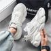 Men's Spring All-match Leisure For Teenagers Running, Non-slip Travel Sports, Thick Soles, Height-enhancing White Daddy_vogvips.com