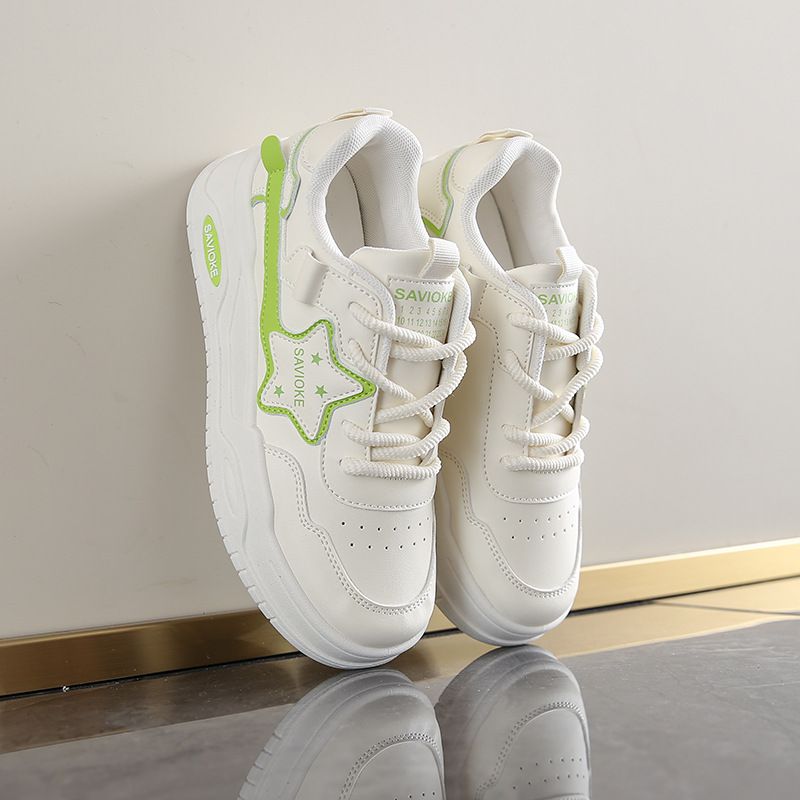 Little White Shoes Children Girls Students Leisure Sports Versatile Board Shoes Street Shooting_vogvips.com
