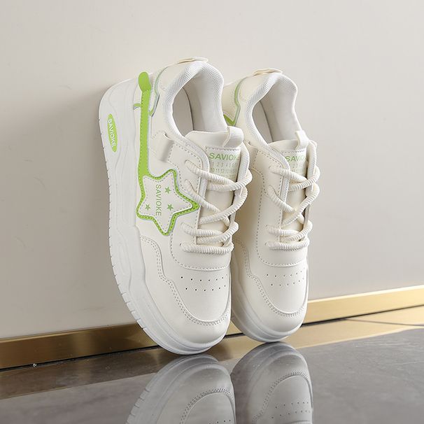 Little White Shoes Children Girls Students Leisure Sports Versatile Board Shoes Street Shooting_vogvips.com