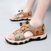 2026 New Leather Stylish Summer Beach Man Casual Comfy Barefoot Sandals Outdoor Breathable Walking Shoes_vogvips.com