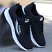 Korean Style Men's Casual Sneaker One-piece Delivery Lightweight Soft Bottom Woven Running Shoes Comfortable For Students_vogvips.com