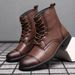 European Warm Series New Autumn Winter Martin Fashion Large Size Pointed Toe Leather Boots High Top British Casual Men's Shoes 98666_vogvips.com