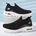 Men Slip On Lazy Walking Shoes, Summer Large Size Fly Woven Breathable Trend Casual Sports Footwear For Elderly Daily Use_vogvips.com
