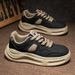 Men's White Platform Sneakers Casual Fashion Thick Sole Skateboarding Street Style Comfort Breathable Lace Up Cool_vogvips.com