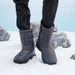 Leisure Sports, Outdoor Snow Boots, Winter Velvet Insulation, High Bond Velcro Cotton Shoes_vogvips.com