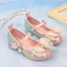 Girls High Heels 2025 New Fashion Children Sweet Crystal Little Girl Dance Shoes_vogvips.com